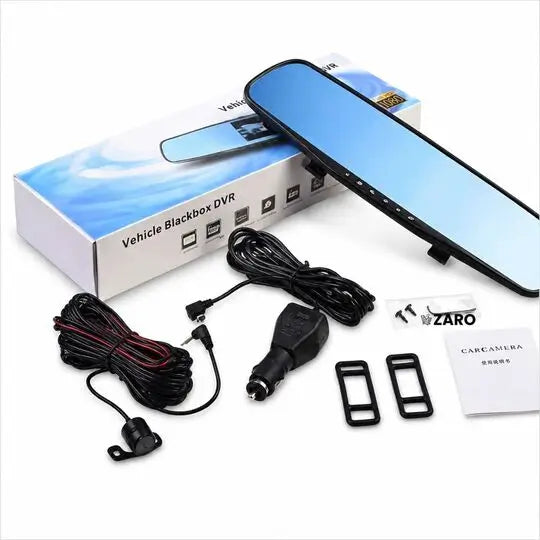 Espejo Retrovisor DVR 1080P con Cámara Trasera