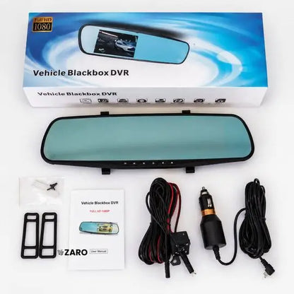 Espejo Retrovisor DVR 1080P con Cámara Trasera