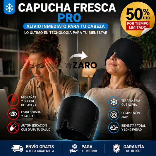 Capucha fresca para el dolor de cabeza💆‍♂️