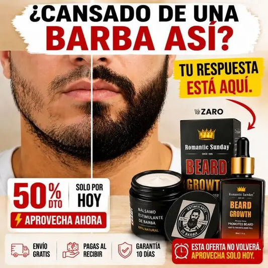 KIT PARA EL CRECIMIENTO AVANZADO DE LA BARBA