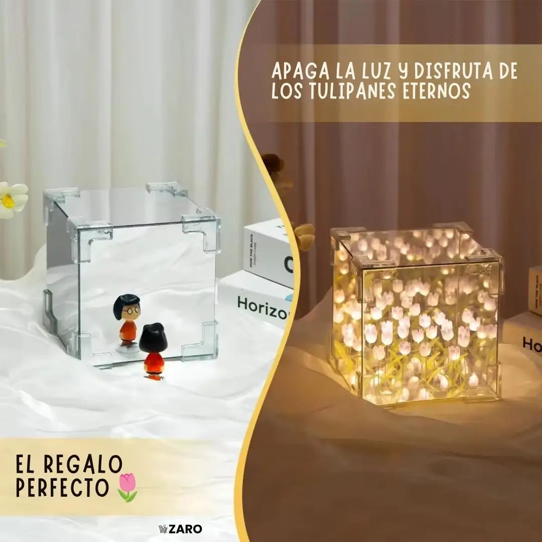 Lampara de tulipanes eternos