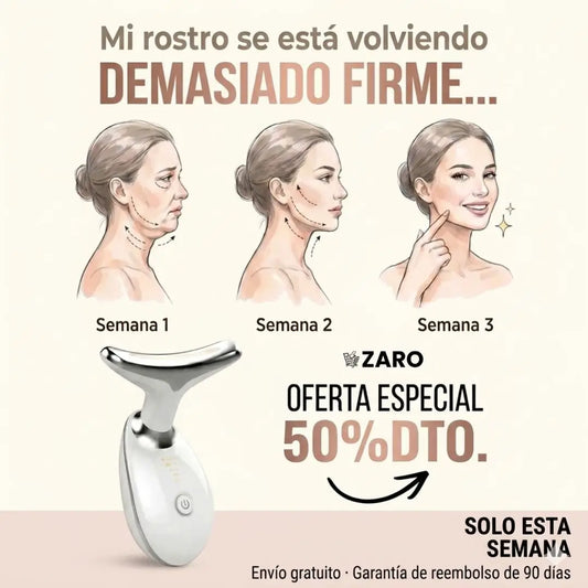 MASAJEADOR FACIAL CON LUZ LED